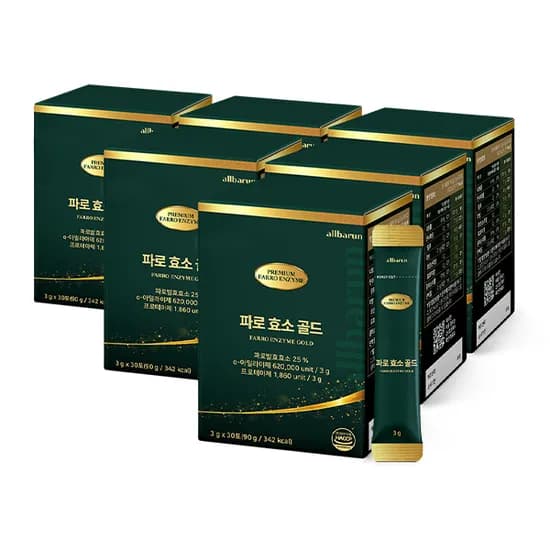 올바른 파로 효소 골드, 3g, 30포, 6박스