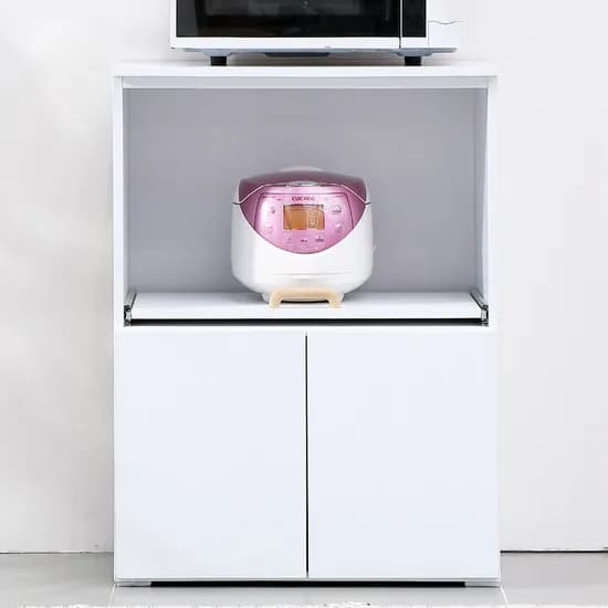 벨리카가구 윈터 600 손잡이 렌지대, 화이트, 넓이 600 x 깊이 395 x 높이 808 mm, 2단