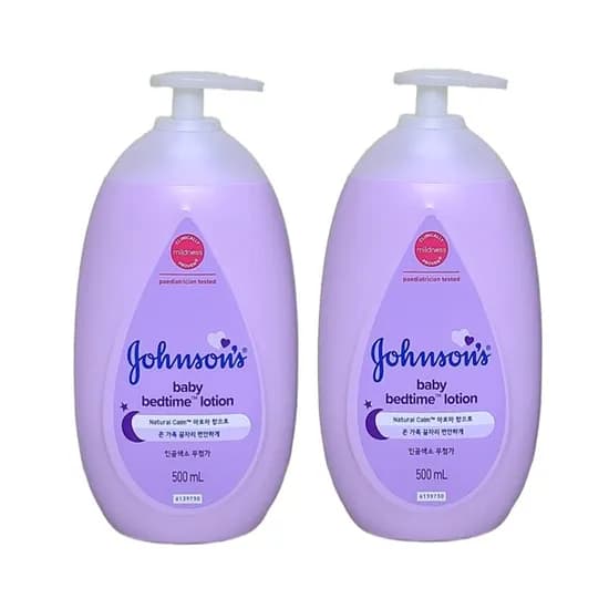존슨즈 베드타임 베이비 로션, 500ml, 2개