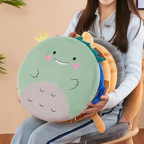 캐릭 메모리폼 원형방석, 아기공룡, 아기공룡