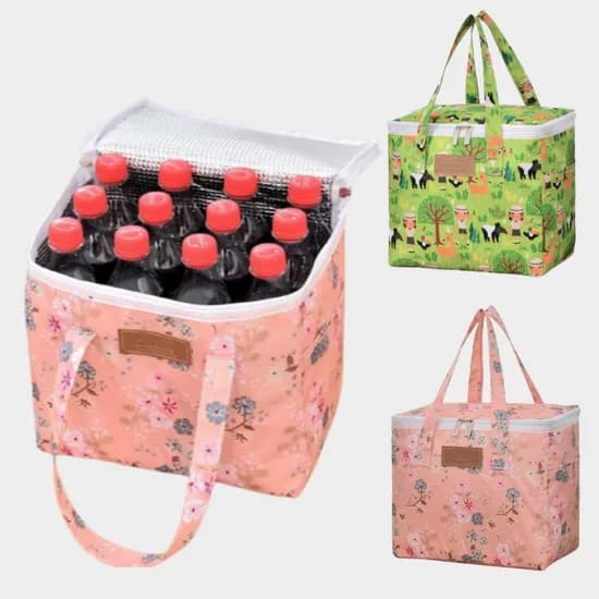 팜더팜 오일방수 보냉 백 핑크 27cm x 24cm x 17cm 1개