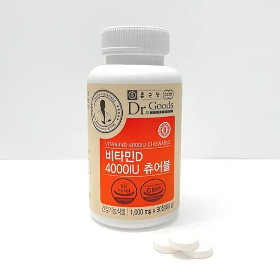 종근당 닥터굿스 비타민D 4000IU 츄어블 1000mg 90정 1개