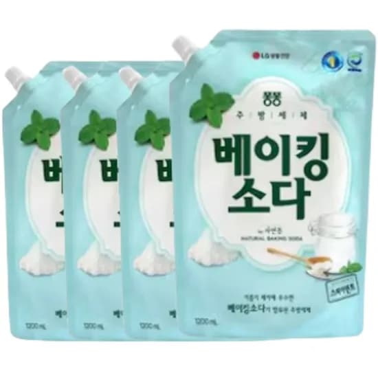 퐁퐁 베이킹소다 주방세제 1.2L 4개
