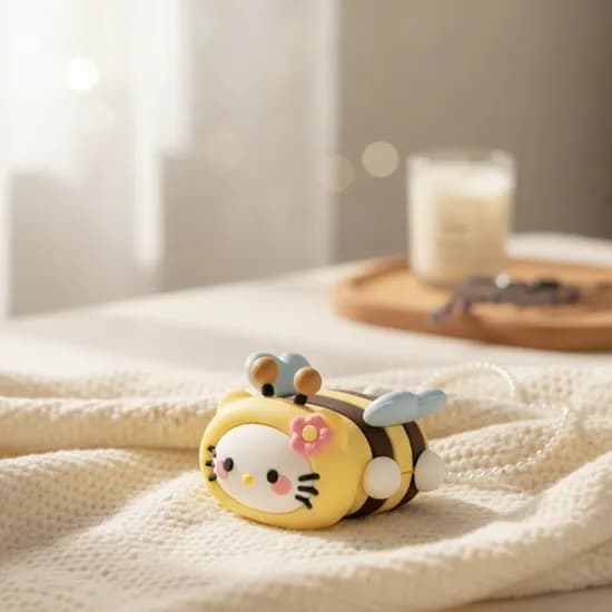 키티 꿀벌 버즈 실리콘 케이스 버즈3 프로3 FE3 1개