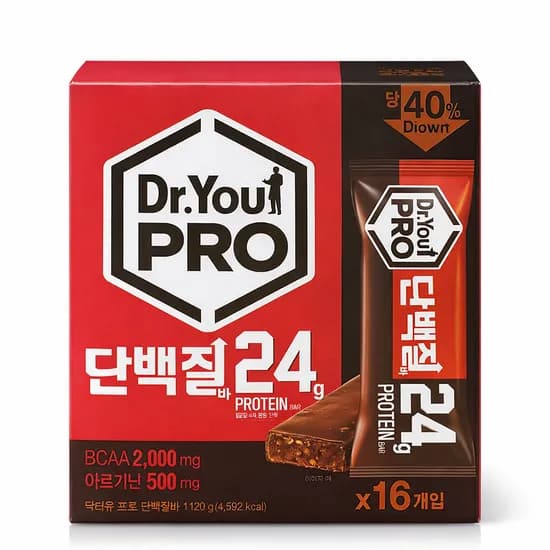 오리온 닥터유 프로 단백질바 70g 16개입
