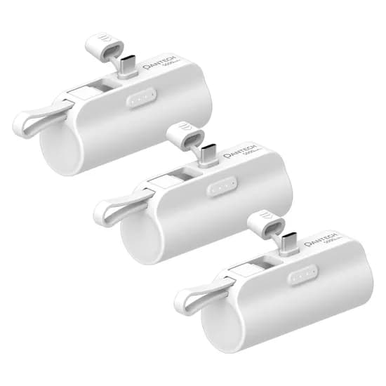 팬택 듀얼 C타입 2in1 도킹형 보조배터리, USR-BATS5000, 5000mAh, 화이트, 3개