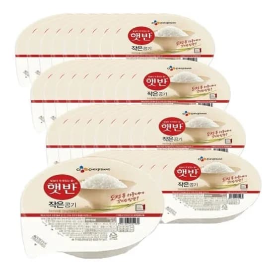 CJ제일제당 햇반 작은공기 백미밥, 130g, 36개