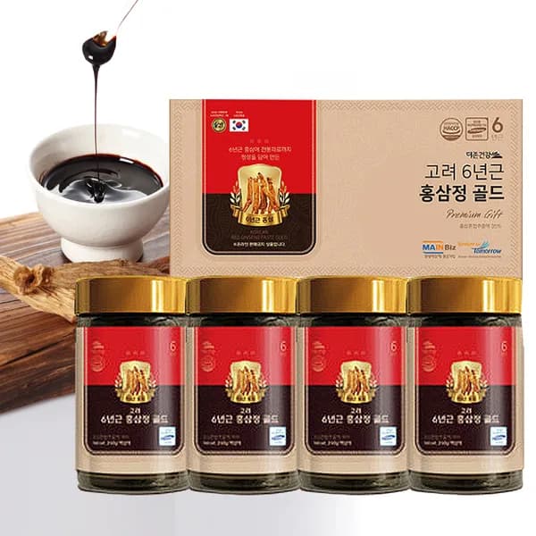 6년근 홍삼정 골드 240g 4개입 1박스 20,000원