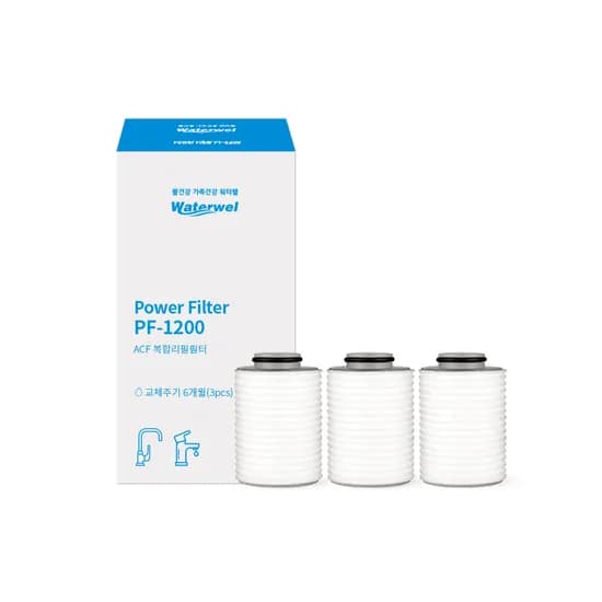 워터웰 A타입 리필필터 PF-1200, 3개입, 1세트