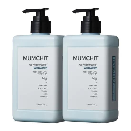 멈칫 멜팅 바디로션, 소프트블루솝, 400ml, 2개