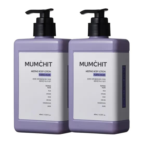 멈칫 멜팅 바디로션, 퍼플머스크, 400ml, 2개
