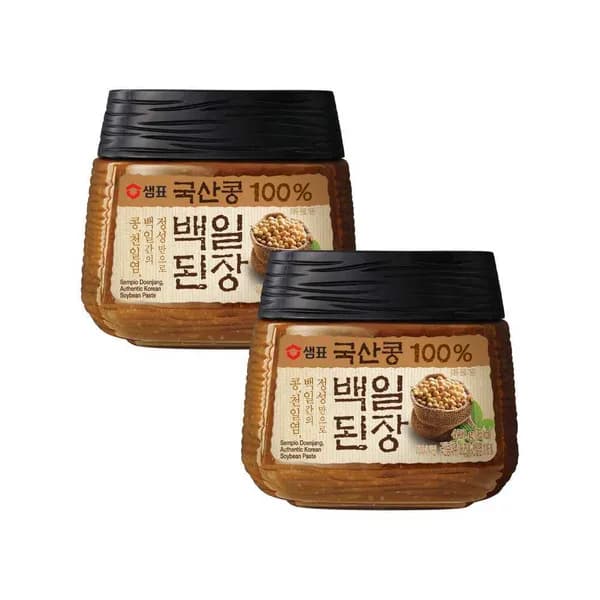샘표 국산콩백일된장 450g 2병