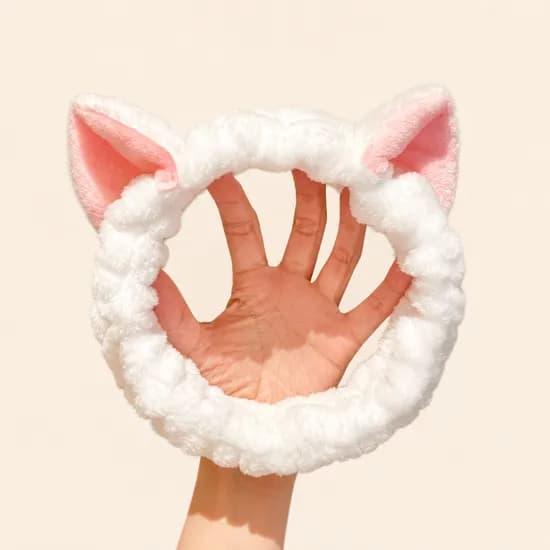 고양이 귀 세안밴드, 퍼플, 1개
