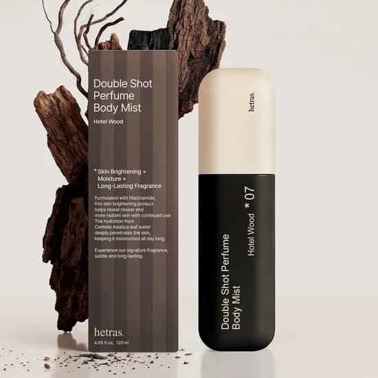 헤트라스 더블샷 퍼퓸 바디미스트, 호텔우드향, 120ml, 1개
