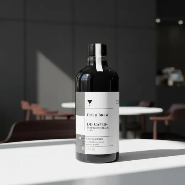 수녹 디카페인 콜드브루 프리미엄 더치커피 원액 디-카페인 딥 로스트 블랙 500ml
