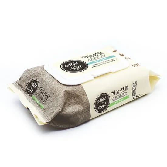 하늘선물 캡형 물티슈 100매 285g 1개