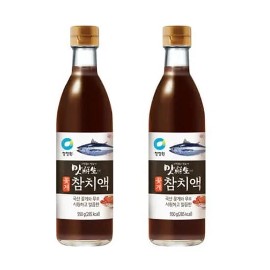 청정원 맛선생 꽃게 참치액, 950g, 2개