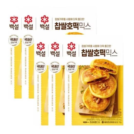 백설 찹쌀호떡 믹스 400g 6개