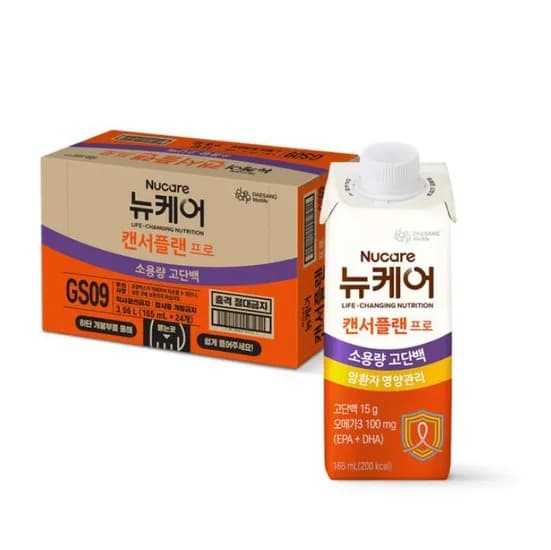 뉴케어 암환자영양식 캔서플랜 프로 1.2 165ml 24팩