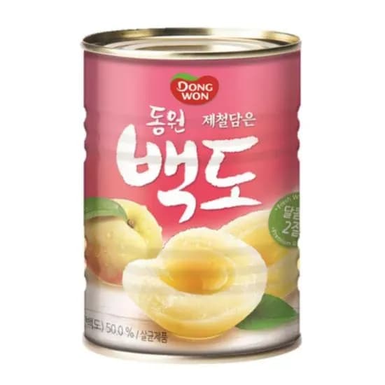 동원 복숭아 백도 400g 12개