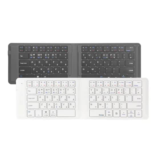아이노트 X-Folding 블루투스 접이식 키보드 크림 XK602B
