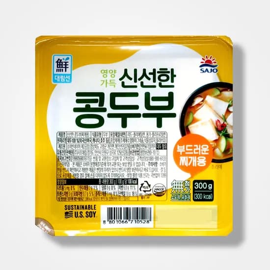 대림 신선한 콩두부 찌개용 부드러운 300g 12개