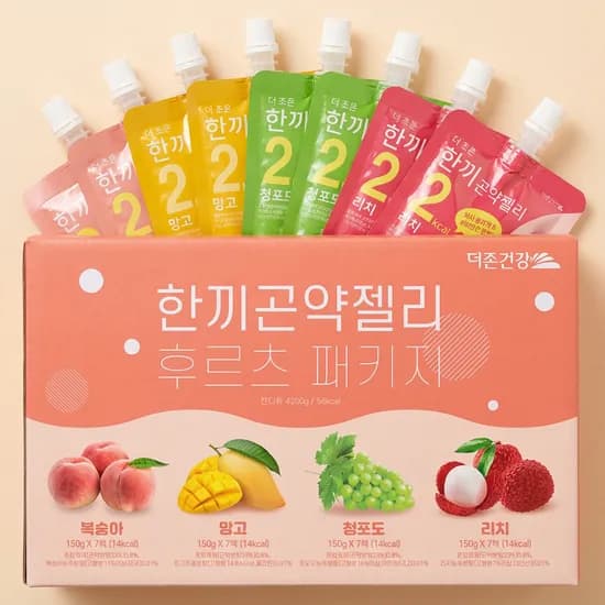 더존건강 한끼 곤약젤리 후르츠패키지 150g 28개 16,900원
