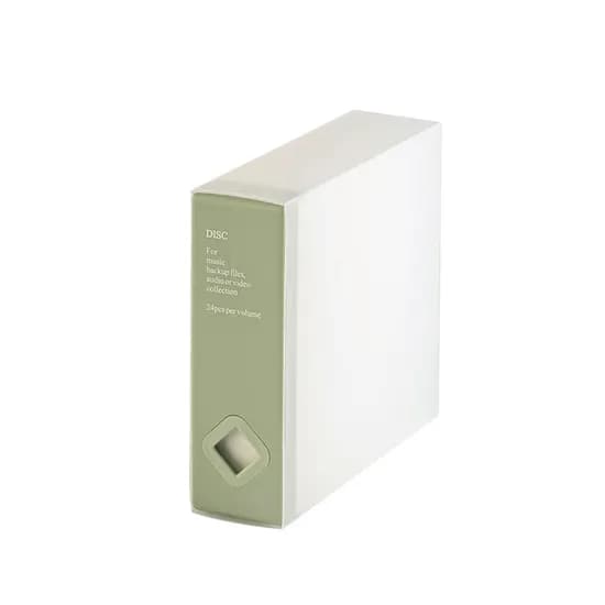 앨범형 아이교재 CD 보관함 게임 DVD 정리함, 24P, 그린, 1개