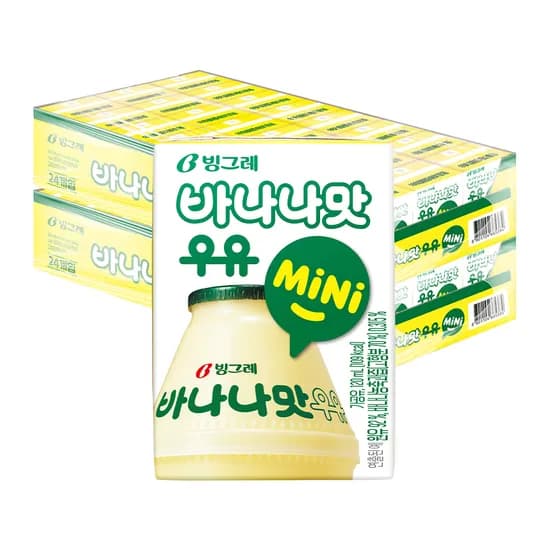 빙그레 바나나맛 우유 미니, 120ml, 48개