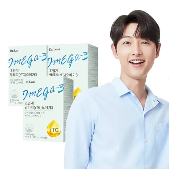 닥터린 초임계 알티지 rTG 오메가3 1025mg 30캡슐 3개 25,870원
