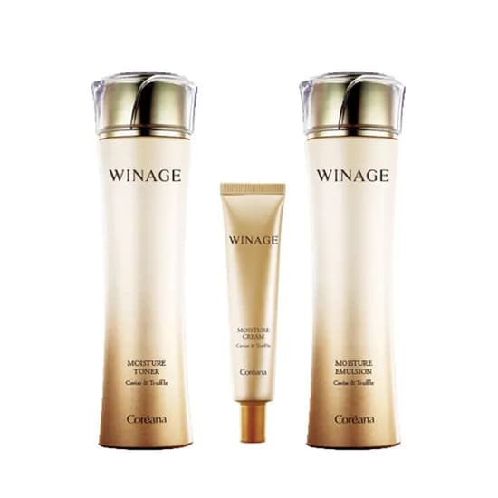 코리아나 위네이지 모이스처 세트, 토너, 150ml, 1개 + 에멀션, 150ml, 1개 + 크림, 30ml, 1개