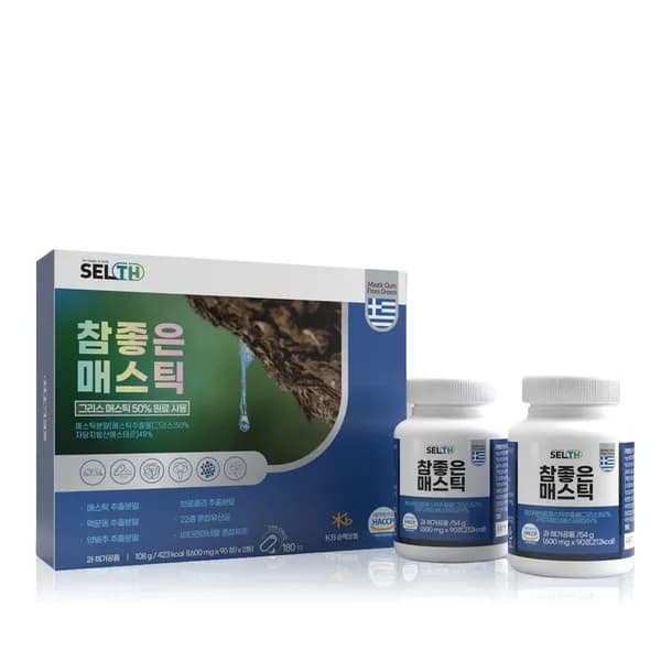 SELTH 참좋은 매스틱 600mg 180정 1세트 24,900원