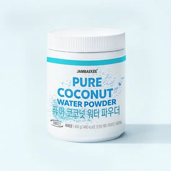 잠백이 퓨어 코코넛 워터 파우더 음료 400g 40회분 1개