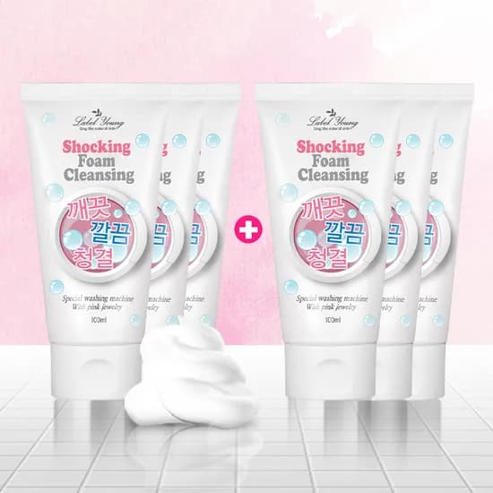 라벨영 쇼킹폼클렌징, 100ml, 6개