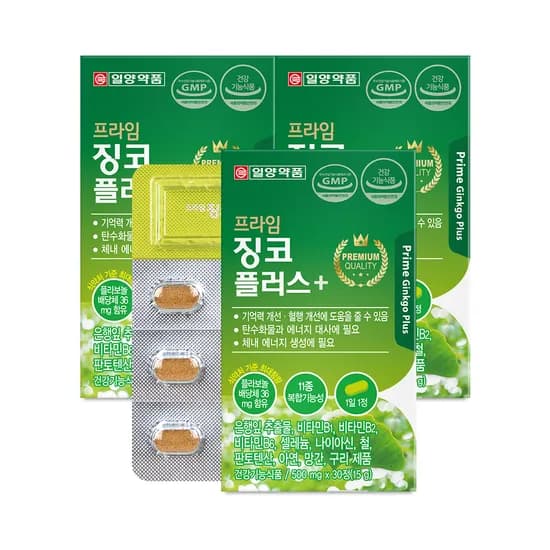 프라임 징코 플러스 30정 3개 17,900원