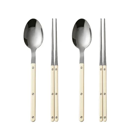 메종치비네 브렌치데이 커트러리 크림화이트 2인용 1세트