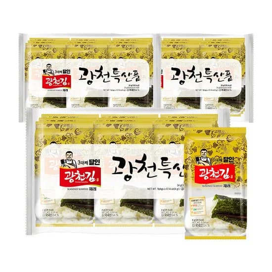 3대째 달인 광천김 4g 27봉