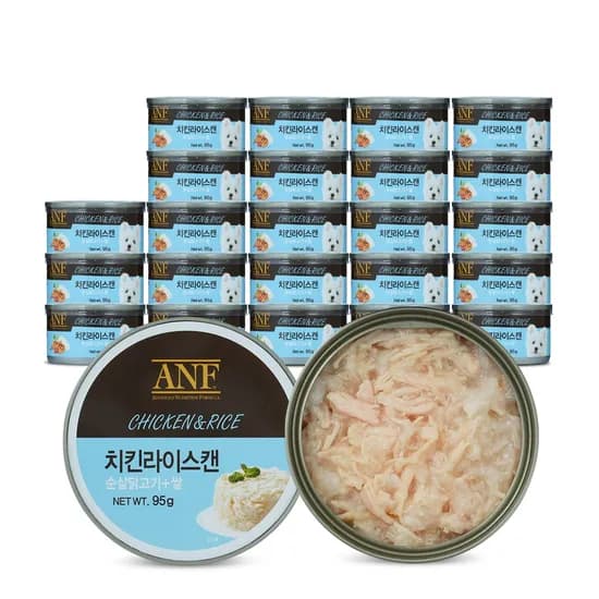 ANF 강아지캔, 치킨라이스, 95g, 24개입, 1개