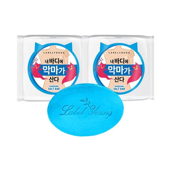 샤워로 바디케어 천일염 소금바 100g 2개