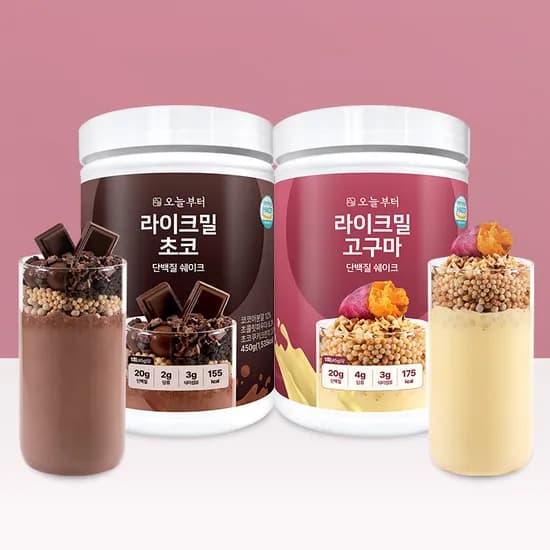 라이크밀 단백질 쉐이크 초코 450g 고구마 450g 2세트