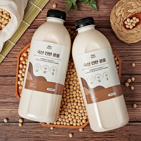 백년본가 국산 진한 콩물, 1L, 2개