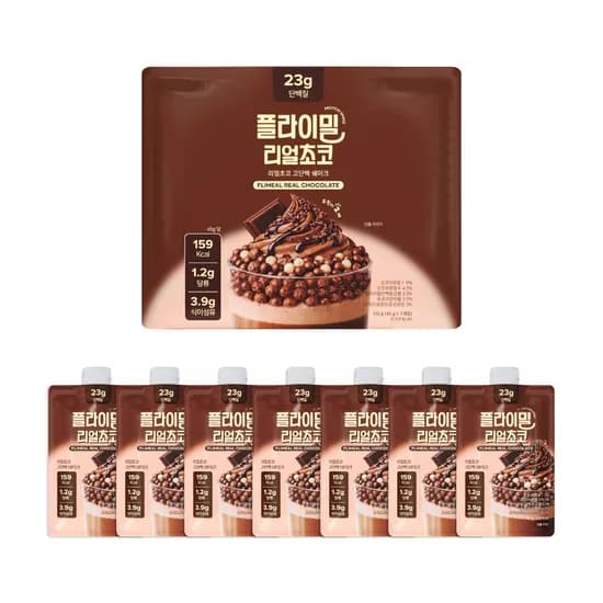 플라이밀 단백질 쉐이크 리얼초코, 45g, 7개입, 1개