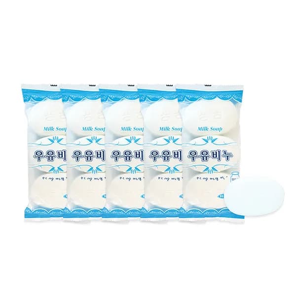 우유 화장 비누 90g 3개입 5개