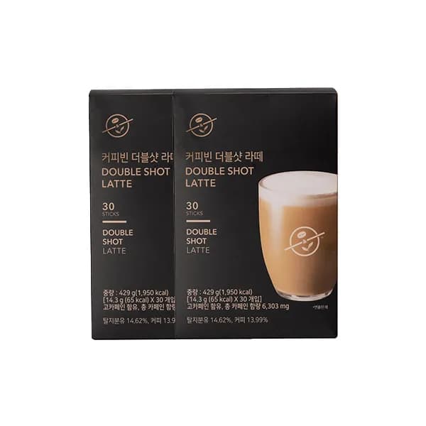 커피빈 더블샷라떼 14.3g 30개입 2개