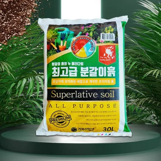 거목산업사 최고급 분갈이흙, 8L, 1개