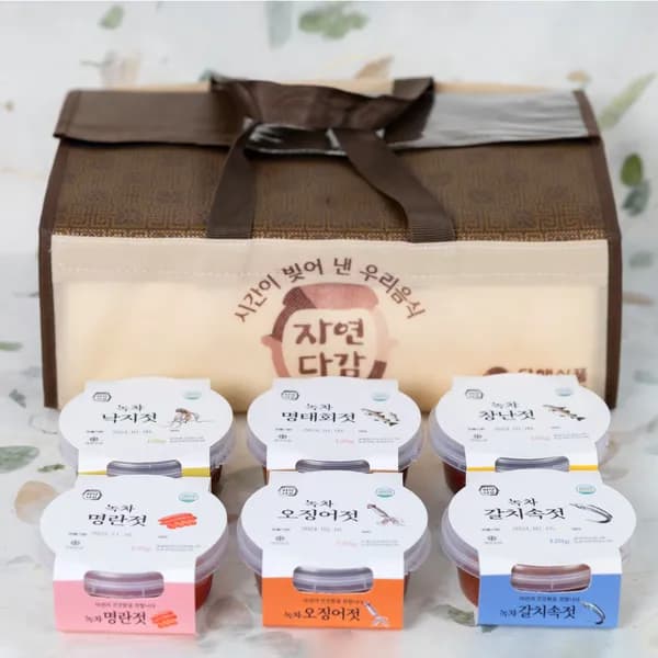 자연다감 녹차젓갈선물세트 3호 120g 6개입