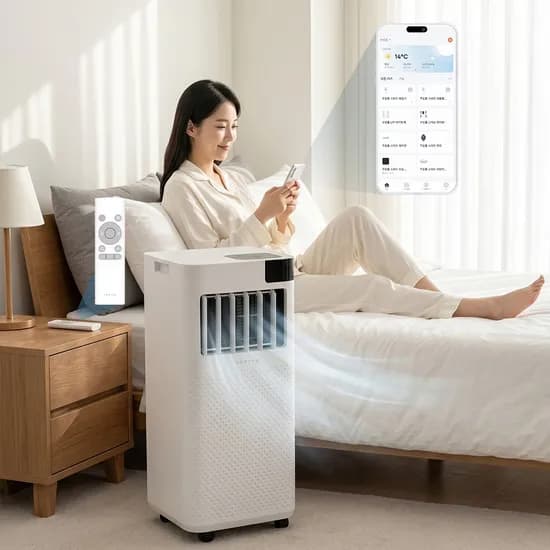 쿠잉 이동식 에어컨, ACP-S9000W, 소형, 이동형, 1개