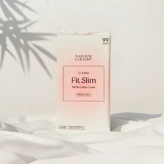 내츄럴코튼 라이블리 순면 롱 팬티라이너, 일반, 99개입, 2팩