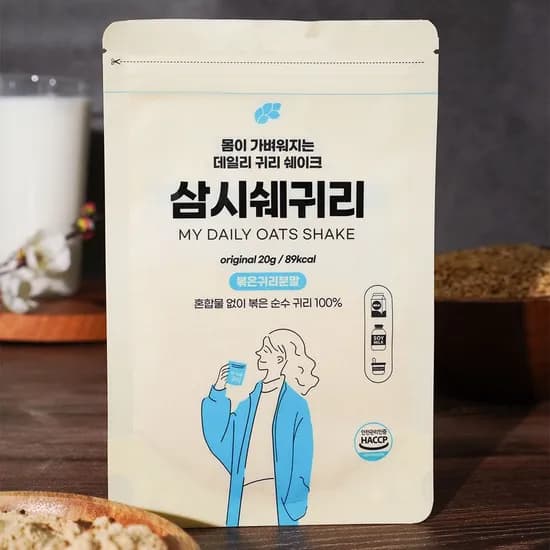논앤밭위드 삼시쉐귀리 귀리쉐이크 오리지널 20g 100개