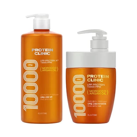 엘라스틴 프로틴 클리닉 샴푸 1L 1개 + 트리트먼트 700ml 1개